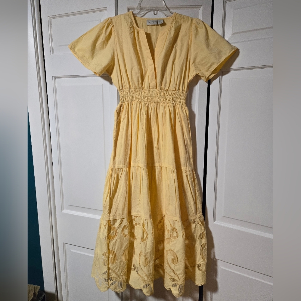 Haute Hippie Cream Midi Dress